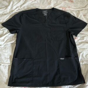 Cherokee Workwear Revolution Scrub Top (Black)